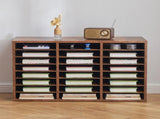 Literature Organizer, 24 Compartments Office Mailbox with Removable Shelves, Wooden Mailbox Sorter V952-WJJEKBHB24G5IEP06V0
