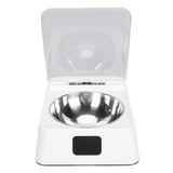 Automatic Smart Cat Feeder Bowl Sensitive Open Cover Pet Feeder Transparent Lid Prevent Slip IR V1366-AZ2-W-06954