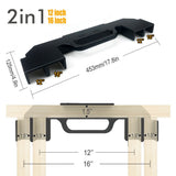 Woodworking Framing Spacer Tool with Bridge Design for Fast Stud Layout and Precise Spacing in Wall V1341-ZY-YJYQRRUN-2IN1-BLACK