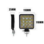 10PCS 80W CREE FLOOD LED Work Lights 12V Boat Camping Square 4inch Bar V201-HBZ0350YL8-10AU