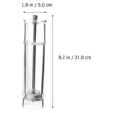 Transparent Manual Pepper Mill Refillable Design Adjustable Grind for Home and Restaurant V1370-AZ4-20729