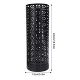 Multifunctional Black Metal Flower Storage Bucket Umbrella Holder Rack 1060x410mm V178-59213
