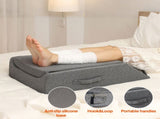 Leg Wedge Ergonomic Booster 3-Height Adjustable Memory Foam Leg Support Pillow with Washable Cover V985-LEGWEDGE