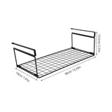 2Pcs Hanging Shoe Rack Black Storage Shelf for Home Wardrobe V1369-AZ3-W-18277