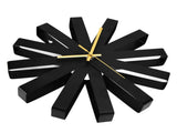 Living Room Clock Stainless Steel Silent Movement Creativity Wall Clock Modern DecorBlack V1294-YM0523-3115210218411