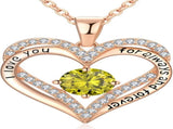 18K Rose Gold Necklaces for Women, 926 Sterling Silver Gifts for Mothers Day, Jewelry for Wife Mom V1164-325771