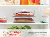Bacon Container For Refrigerator Fridge Storage Organizer Cheese & Deli Storage Container V1192-AZ-W-3590