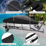 Outdoor V-shaped yacht with dust cover, sunscreen and rainproof boat cover, Teflon boat body V1102-DSZ-BOAT-001