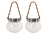 2Pcs Solar Glass Ball Waterproof Automatic LED Rotating Cracked Lantern Light for Lawn Terrace V1294-YM0703-3119230047711