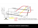 X-BULL Winch Solenoid Relay Wiring Controller 500A 12V and 150ft Wireless Remote V211-AUEB-XBWP005WP013