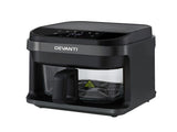 Devanti Air Fryer 5.5L Touch Control Electric Cooker 1200W Black AF-K-F-39TX-GLS-BK