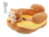 Baby Seat Sofa Soft Plush Comfortable Adjustable Angles Bluetooth Function Baby Sitting V1294-YM0901-3116240002014