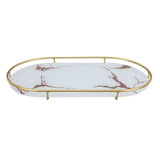 Bathroom Storage Tray Light Luxury Decorative Golden Texture Oval Bathroom Organiser Tray for Soap V1294-YM0710-3112230084611