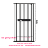 Alston Extra Tall 150cm Baby Pet Security Gate Balck Safety Gate Easy Fit Fence Two Way Opening No V985-CATPROOFDOOR