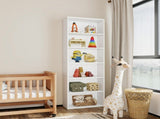 Levede 6 Tier Book Shelf Adjustable Shelves White CH1154-6-WH