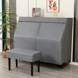 Leather Upright Piano Cover, Piano Full Cover Dustproof Waterproof, Universal Upright Piano Leather V1107-783-39103-GRY3