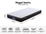 Giselle 35cm King Single Mattress Firm with Copper Memory Foam and Edge Support MATTRESS-E-REGAL-35-KS