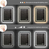 Modern Luxury LED Mirror with Defogger 600*800mm Double LED V767-XMR-C28-168-AU