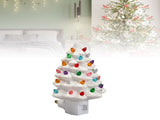 Xmas Tree Night Light Ceramic Decorative Plug in Tree Nightlight Xmas Decor for Bedside Tables Study V1294-YM0901-3115240103411