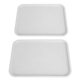 2pcs Food Tray Multifunctional Thickened Slip Resistance Chinese Fast Food Serving Tray for Dining V1294-YM0523-3118220042814