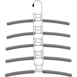 2 PCS Grey Children's Multi-Layer Foam Hanger, Detachable Non-Slip Clothes Rack, Space-Saving V888-ELOSUNG13402