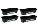 4pcs Large Chicken Feeder Feed Trough with Clips Hanging Fence Feeders for Goat Duck Goose Livestock V1294-YM0901-3111240029112
