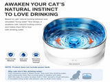 Automatic Pet Water Fountain with Magnetic Whisper-Quiet Pump and Stainless Steel Tray, Circulating V1341-ZY-48RHAMAS