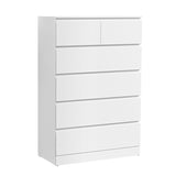 Artiss 6 Chest of Drawers - PEPE White FUR-S-CDR-01-WH-AB