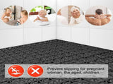 Modular Interlocking Cushion 6 Pack 11.8" x 11.8" Rubber Floor Tiles Non-Slip Splicing Drainage Mats V1370-AZ4-06336