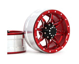 4Pcs/Set 1.9 Inch Wheel Rim Metal Parts for 1/10 Remote Crawl Car Red V1263-JX-1251