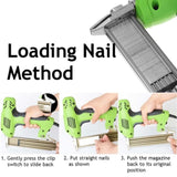 Electric Staple Gun Straight Nail Nailer Framing Heavy Duty Woodworking Stapler V201-HBZ4000SI8AU