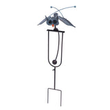 Outdoor Owl Stake Iron Simulated Handmade with Flexible Joints Owl Lawn Decor for Garden V1294-YM0901-3111240134811