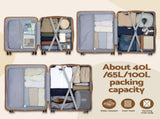 Wanderlite 5pcs Luggage Suitcase Set Trolley Travel TSA Lightweight Hard Case LUG-ABS-DB-5SET-WHBR