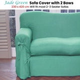 Jade Green Sofa Cover 2 to 3 Seater 230 X 420cm V442-ABR-COUCHC-PRINT-2TO3SEATER-JADE