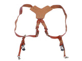 Camera Double Shoulder Strap Leather Camera Harness Photography Accessories for Outdoor Use V1294-YM0718-3117200198511