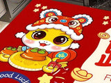 Doormat Red Home New Year Carpet Good Luck Great Implied Meaning for Housewarming Celebration Party V1294-YM0901-240908HL19-18