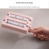 Winter Cleaning Kit White Wireless Dust Mite Vacuum and Purple Double Roller Carpet Brush Combo - UV V888-ELOSUNG53530