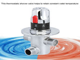 1pc Brass Thermostatic Hot/Cold Water Mixing Temperature Control Valve for Home Water Heater V1294-YM0901-JY03591