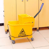 20L Deluxe Mop Wringer Bucket Side Press Janitor Commercial Cleaning V63-824801
