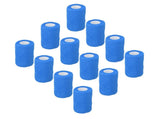 12Pcs Bandage Wrap Natural Latex Elastic Self Adhesive Wrap for Cows Dogs Horses 10cm Blue V1294-YM0523-3111220104713