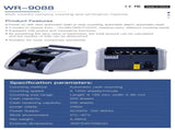 Weirong 9088 UV/MG LCD Display Bill Counter Multi-Currencies Counting Machine Cash Detector V986-WR-9088-2