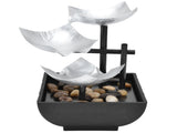 Indoor 3 Tier Relaxing Tabletop Fountain Flowing Water Ornament for Home Office Craft DecorationAU V1294-YM0710-3115210140012