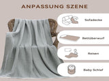 Blanket - Cozy blanket - Soft blanket - Soft and cuddly muslin bedspread - Cotton blanket - Living V1188-MS-313-0442