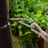 4.7 Inch Carabiner Clip Heavy Duty Large Carabiner Spring Snap Hook Steel Clip Quick Link Buckle V1192-AZ-W-31992