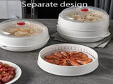 Microwave Oven Steamer, Round & Square Microwave Oven Steamer with transparent lid, Large Capacity V1366-AZ2-W-11412