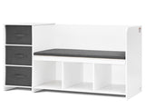 Kids Reading Nook Bench, Toddler Bookshelf and Bookcase with Detachable Seat Cushion, 6-Cubby V952-CGKETCWDZJBCNS6NYV0