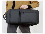 Black Expandable Business Travel Backpack with USB Charging Port - Water-Resistant Laptop Bag for V888-ELOSUNG32801