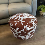 SOGA 2X 48x35cm Round Soft Pouffe Seat Cushion Elegant Home Accent Dcor Stylish Footstool POUFFE637X2