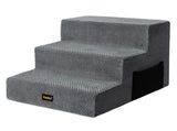 Pawz 3 Steps Pet Stairs Dog Ramp High Density Foam Grey PT1290-3