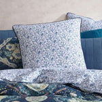 Logan and Mason 250TC Kashmir Mid Blue Cotton Sateen Quilt Cover Set Queen V442-LED-QUILTCS-KASHMIR-MIDBLUE-QS